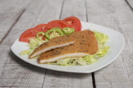 Filetes empanados de pechuga de pollo