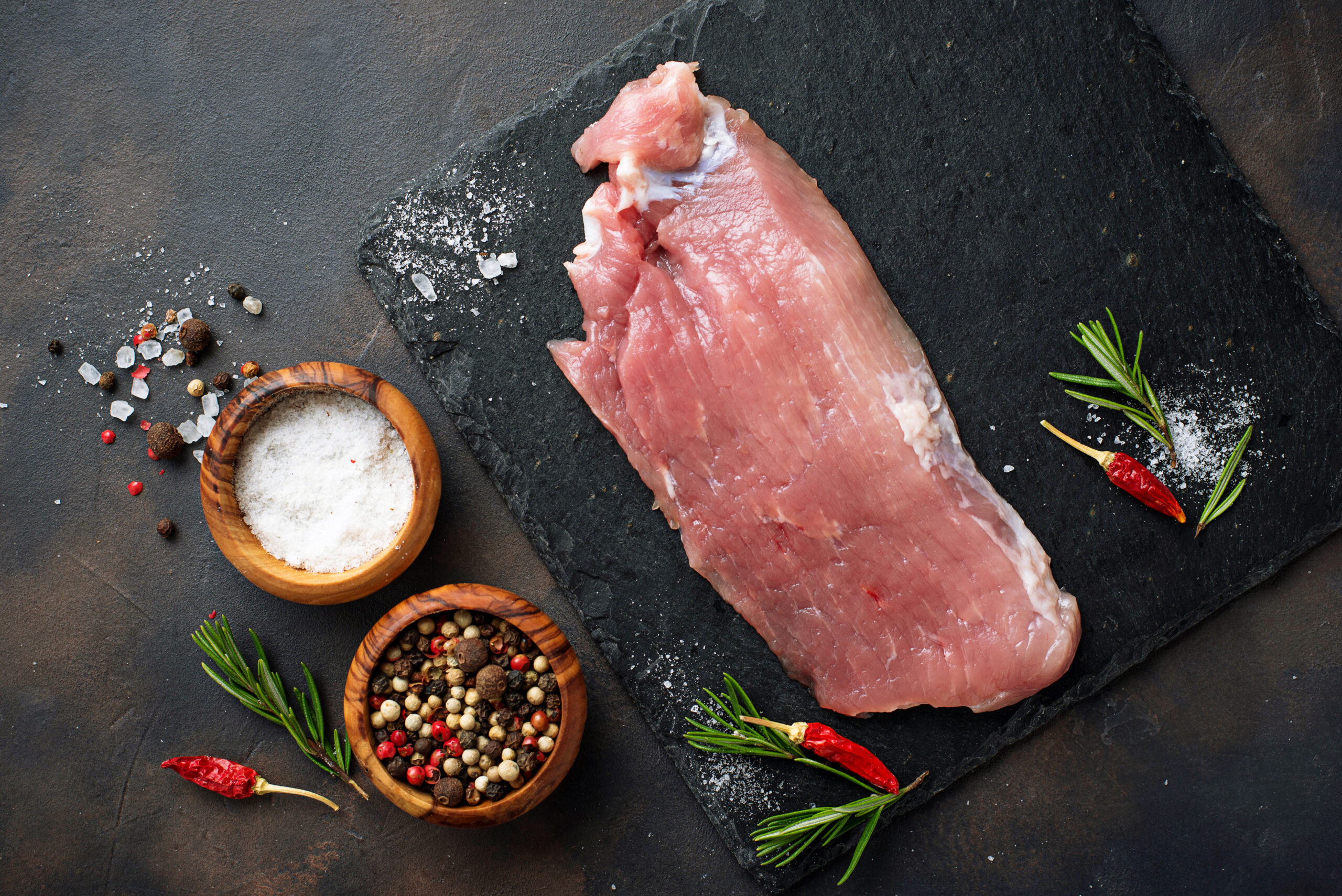 Solomillo de cerdo fileteado