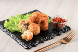 Bolitas de bacon/queso