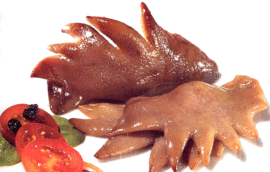 Crestas de pollo