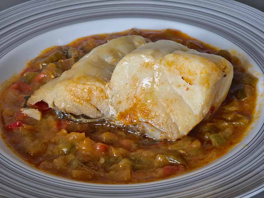 Bacalao con pisto